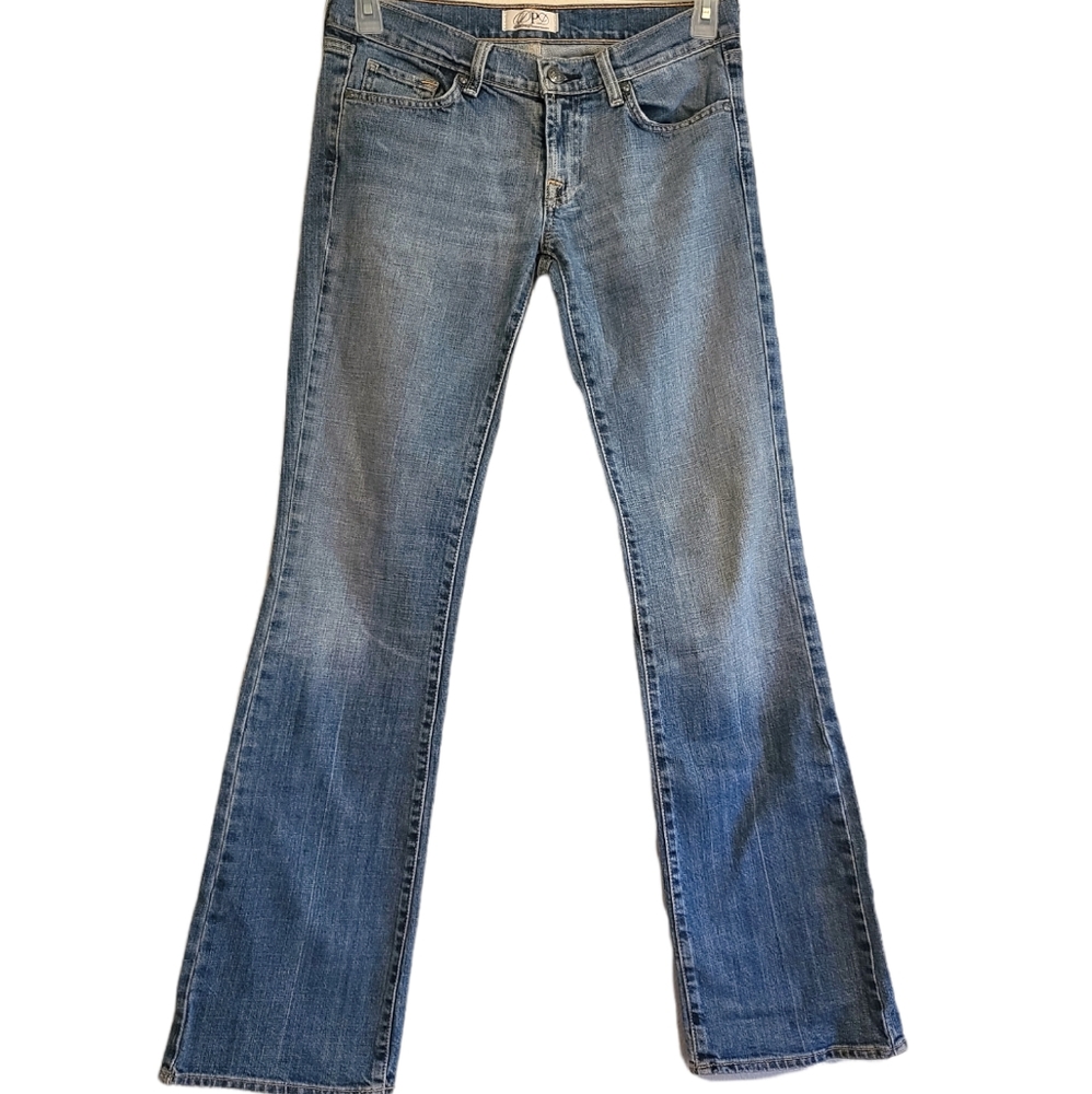 Deluxe Premium Denim By Express Women's Size 29 33.5" Inseam Fleur De Lis Pocket
